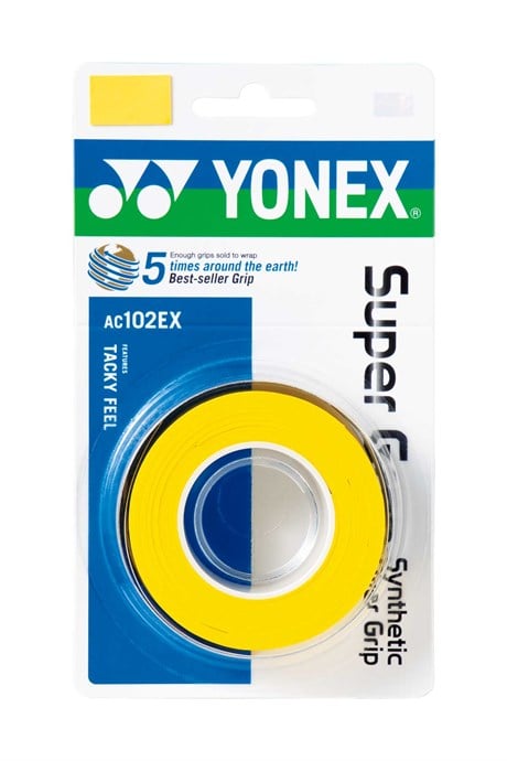 Yonex Yonex AC102-3 Super Grab 3lü Sarı Overgrip