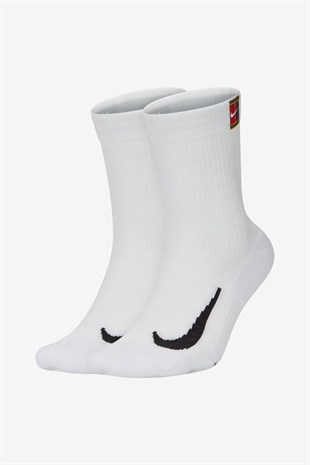 Nike Nike U NK Multiplier Crew Beyaz 2'li Tenis Çorabı