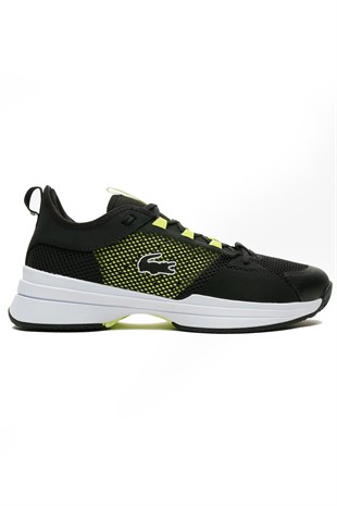 Lacoste AG-LT21 0921 Siyah Sarı Erkek Tenis Ayakkabısı