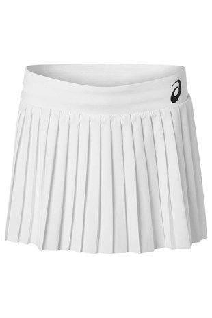  Asics Pileli Beyaz Kadın Tenis Eteği