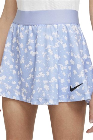 Nike Court Dri-Fit Victory Gök Mavi Genç Kız Tenis Eteği