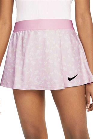 Nike Court Dri-Fit Victory Genç Kız Pembe Tenis Eteği