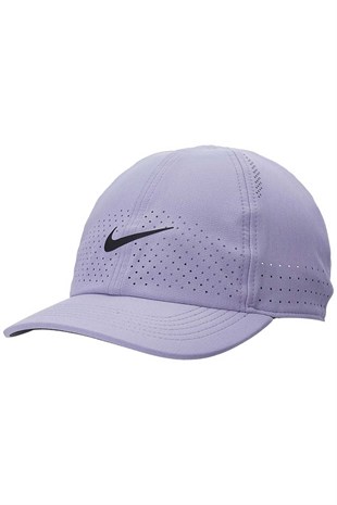Nike U NK Aero DF Advantage Lila Tenis Şapkası