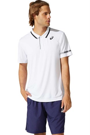 Asics Court M Beyaz Tenis Polo Erkek Tişört