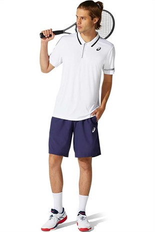 Asics & Onitsuka Tiger Asics Court M Beyaz Tenis Polo Erkek Tişört